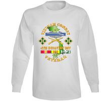 Load image into Gallery viewer, Army - Vietnam Combat Infantry Veteran w 4th Inf Div SSI V1 Long Sleeve
