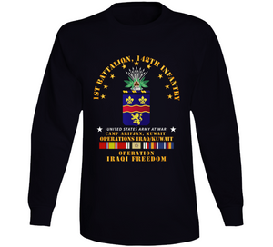 Army - 1st Bn 148th Infantry - Camp Arifjan Kuwait - OIF w IRAQ SVC V1 Long Sleeve