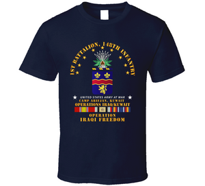 Army - 1st Bn 148th Infantry - Camp Arifjan Kuwait - OIF w IRAQ SVC V1 Classic T Shirt