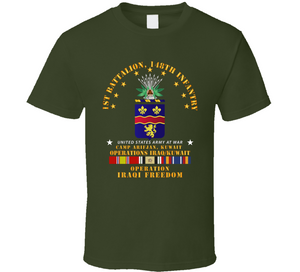 Army - 1st Bn 148th Infantry - Camp Arifjan Kuwait - OIF w IRAQ SVC V1 Classic T Shirt