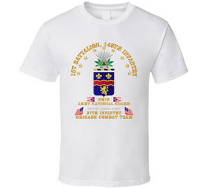 Army - 1st Bn 148th Infantry - OHANG w Flags Classic T Shirt