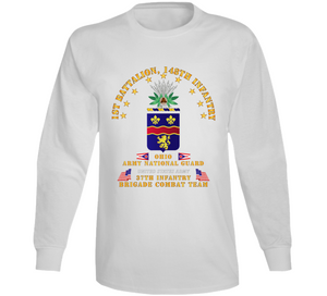 Army - 1st Bn 148th Infantry - OHANG w Flags V1 Long Sleeve