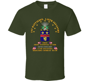 Army - 1st Bn 148th Infantry - OHANG w Flags Classic T Shirt