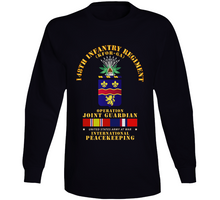 Load image into Gallery viewer, Army - 148th Infantry Regt  - Opn Joint Guardian  w Kosovo SVC Long Sleeve
