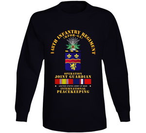 Army - 148th Infantry Regt  - Opn Joint Guardian  w Kosovo SVC Long Sleeve