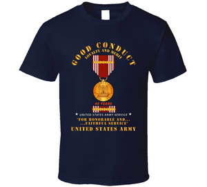 Army - Good Conduct w Medal w Ribbon - 45  Years V1 Classic T Shirt