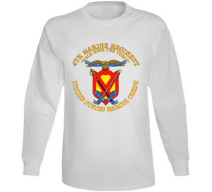 Usmc - 4th Marine Regiment - Hold High The Torch Long Sleeve