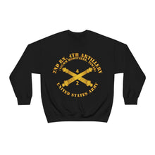 Load image into Gallery viewer, Unisex Heavy Blend Crewneck Sweatshirt - Army - 2nd Bn 4th Field Artillery Regt - 105mm w Arty Br
