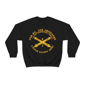 Unisex Heavy Blend Crewneck Sweatshirt - Army - 2nd Bn 4th Field Artillery Regt - 105mm w Arty Br