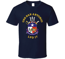 Load image into Gallery viewer, Navy - Uss San Antonio (lpd 17) Wo Back Classic T Shirt
