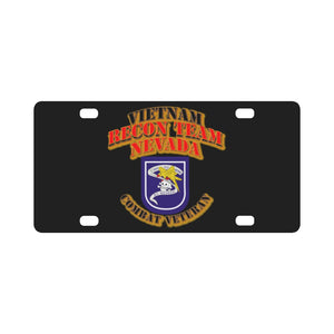 RECON TEAM - Recon Team Nevada - Vietnam - Combat Vet Classic License Plate