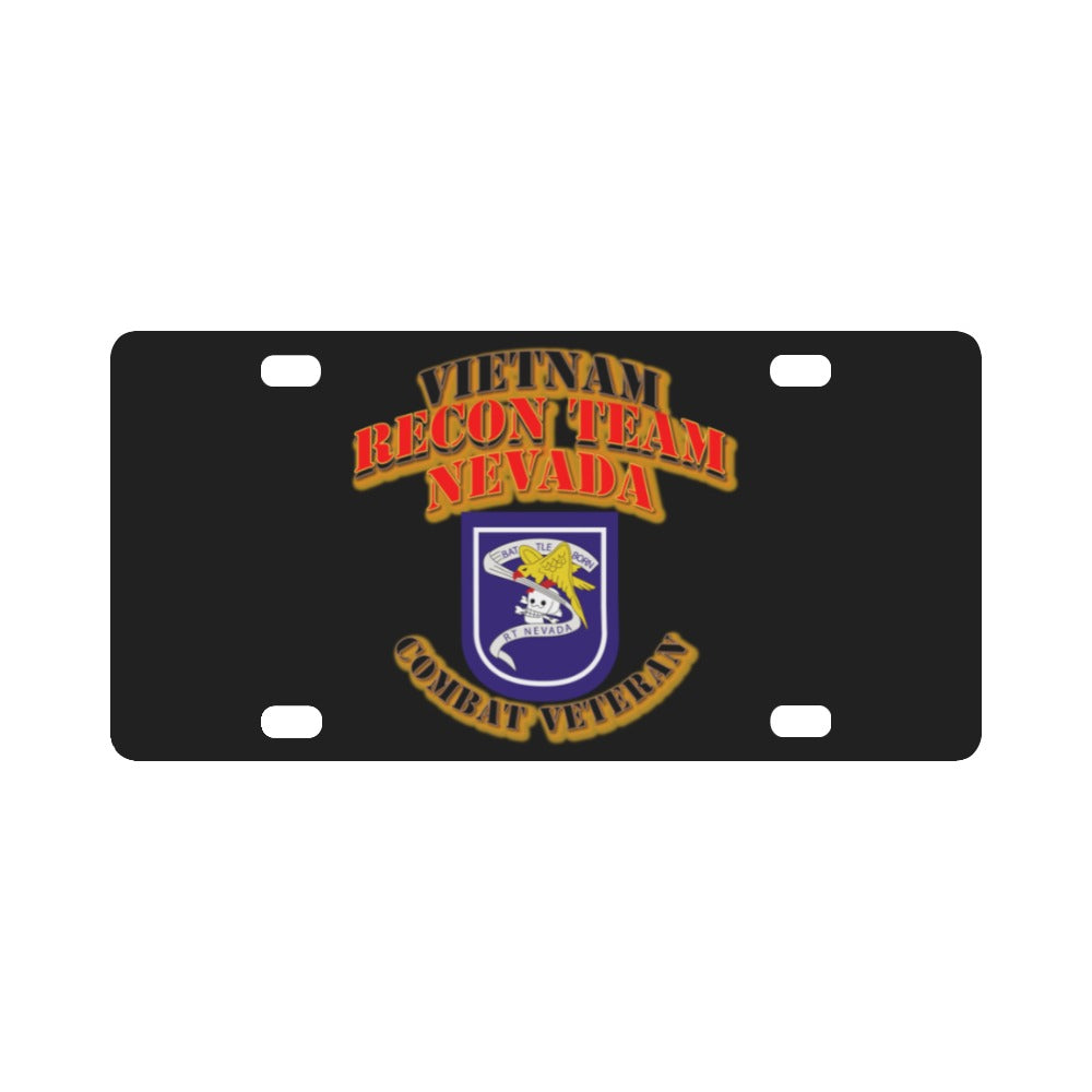 RECON TEAM - Recon Team Nevada - Vietnam - Combat Vet Classic License Plate