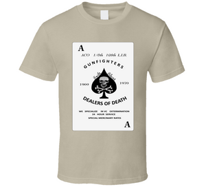 Army - Aco 1-6th 198th L.i.b - Gunfighters - Death Card Classic T Shirt