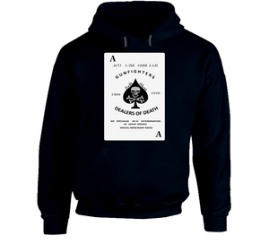 Army - Aco 1-6th 198th L.i.b - Gunfighters - Death Card Hoodie