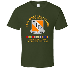 Army - 51st Signal Battalion - Invasion of Iraq Classic T Shirt