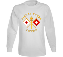 Load image into Gallery viewer, Army - Signal Corps - Veteran w Branch V1 Long Sleeve
