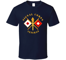 Load image into Gallery viewer, Army - Signal Corps - Veteran w Branch V1 Classic T Shirt

