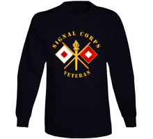Load image into Gallery viewer, Army - Signal Corps - Veteran w Branch V1 Long Sleeve
