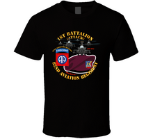 Load image into Gallery viewer, Army - 1st Bn 82nd Avn Regiment - Maroon Beret w Atk Helicopters Classic T Shirt
