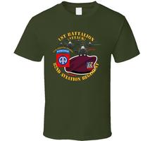 Load image into Gallery viewer, Army - 1st Bn 82nd Avn Regiment - Maroon Beret w Atk Helicopters Classic T Shirt
