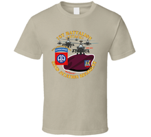 Load image into Gallery viewer, Army - 1st Bn 82nd Avn Regiment - Maroon Beret w Atk Helicopters (1) Classic T Shirt
