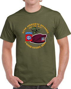 Army - 82nd Airborne Div - Beret - Mass Tac - Maroon  - 2nd Bn 82nd Avn Regt V1 Classic T Shirt