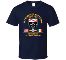 Load image into Gallery viewer, Army - 1st Engineer Bn - Operation Faithful Patroit w Homeland (1) Classic T Shirt

