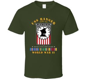 Navy - USS Ranger (CV-4) w EUR ARR SVC WWII V1 Classic T Shirt