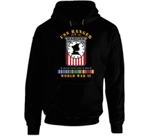 Load image into Gallery viewer, Navy - USS Ranger (CV-4) w EUR ARR SVC WWII Hoodie
