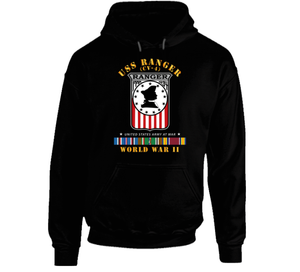 Navy - USS Ranger (CV-4) w EUR ARR SVC WWII Hoodie