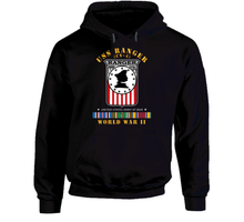 Load image into Gallery viewer, Navy - USS Ranger (CV-4) w EUR ARR SVC WWII Hoodie
