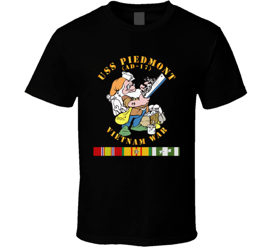 Navy - USS Piedmont (AD-17) w VN SVC - Vietnam War V1 Classic T Shirt