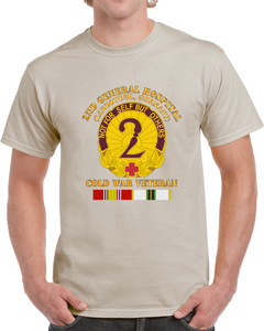 Army - 2nd General Hospital - Landstuhl Frg - With Cold Vietnam Service Ribbons T Shirt, Hoodie and Long Sleeve
