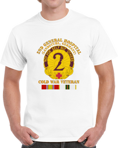Army - 2nd General Hospital - Landstuhl Frg - With Cold Vietnam Service Ribbons T Shirt, Hoodie and Long Sleeve