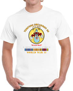 Navy - Torpedo Squadron 60  "Wicked Wolf" with World War Two Service Ribbons - T Shirt