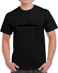 Navy - Battleship - Uss Arizona - Silhouette - T- Shirts