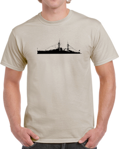 Navy - Battleship - Uss Arizona - Silhouette - T- Shirts