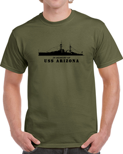 Navy - Battleship - Uss Arizona - Silhouette - In Memory Of