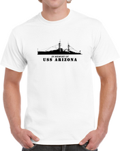 Load image into Gallery viewer, Navy - Battleship - Uss Arizona - Silhouette - In Memory Of
