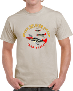Army - Aac - 332nd Fighter Group - 12th Af - Red Tails Classic T Shirt