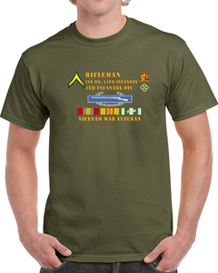 Army - 1st Battalion 14th Infantry - 4th Infantry Division - Rifleman - Private - Vietnam Vet T Shirt, Hoodie and Long Sleeve