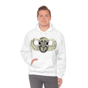 Unisex Heavy Blend Hooded Sweatshirt - SOF - Airborne Badge - SF - DUI