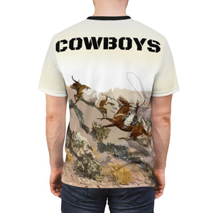 AOP - Old West Cowboys Wrangling the Herd  w Text