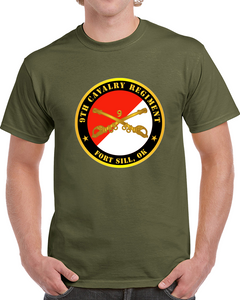 Army - 9th Cavalry Regiment - Fort Sill, Ok W Cav Branch Classic T Shirt