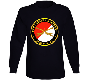 Army - 9th Cavalry Regiment - Fort Sill, Ok W Cav Branch Long Sleeve