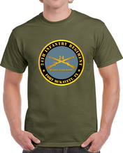 Load image into Gallery viewer, Army - 24th Infantry Regiment - Fort Mckavett, Tx - Buffalo Soldiers W Inf Branch Classic T Shirt
