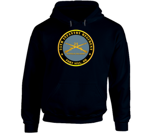 Army - 25th Infantry Regiment - Fort Sill, Ok - Buffalo Soldiers W Inf Branch Hoodie
