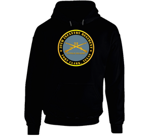 Army - 39th Infantry Regiment - Buffalo Soldiers - Fort Clark, Tx W Inf Branch Hoodie