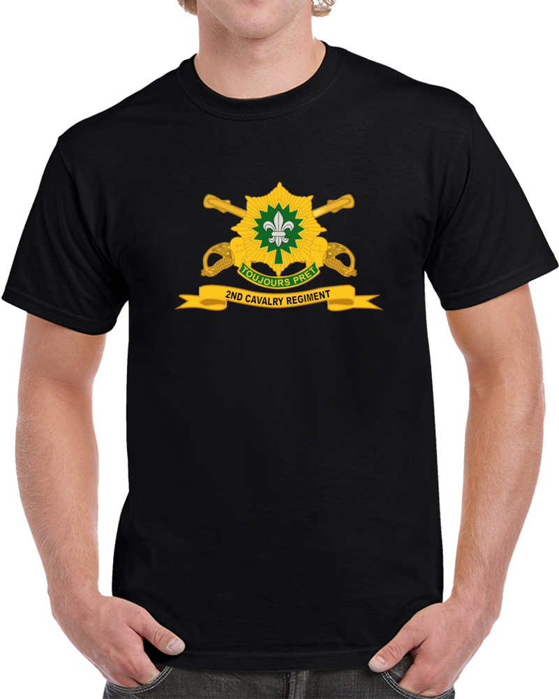 2nd Cavalry Regiment w Br - Ribbon Classic T Shirt