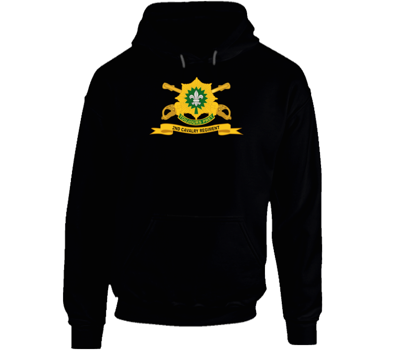 2nd Cavalry Regiment w Br - Ribbon Hoodie